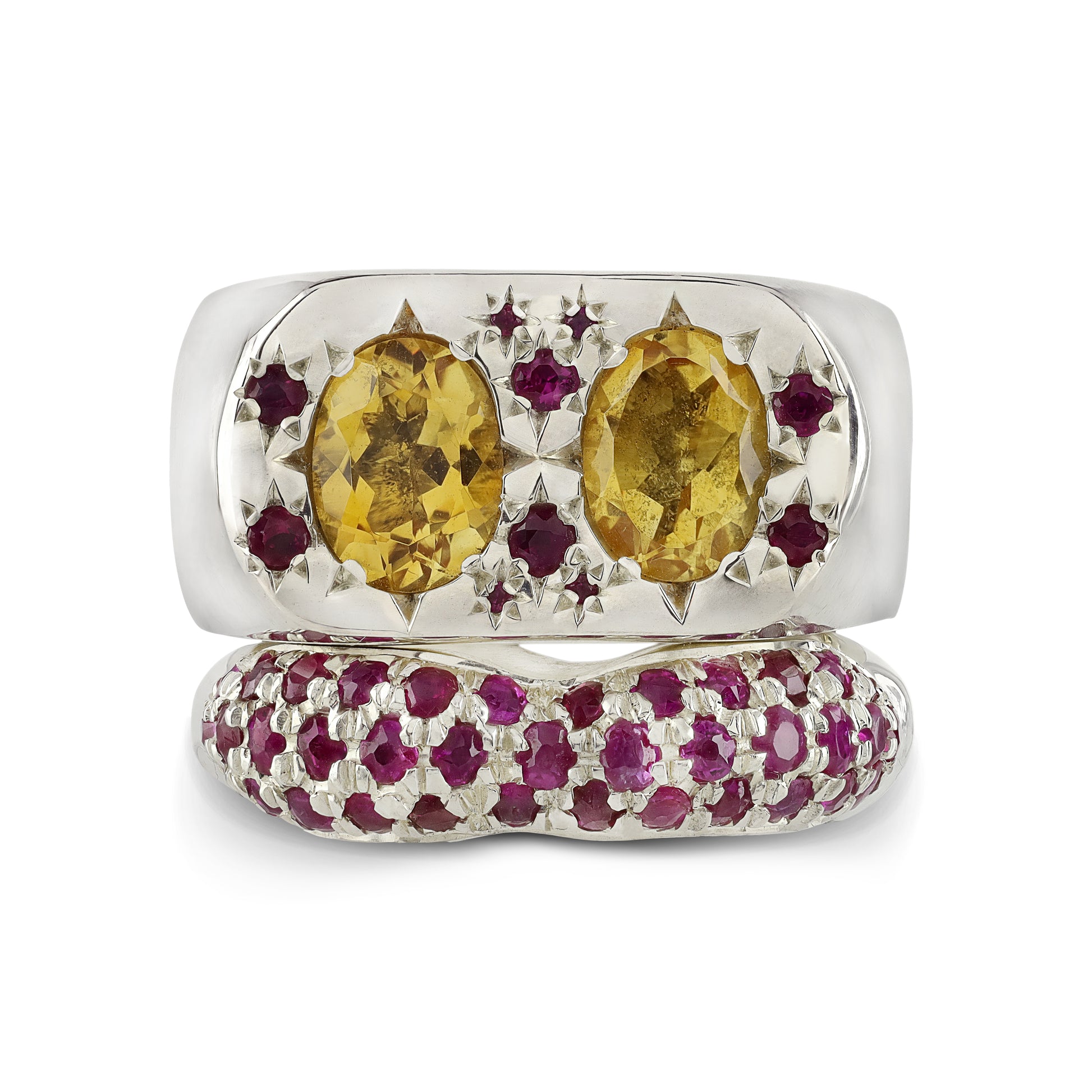 Citrine and ruby